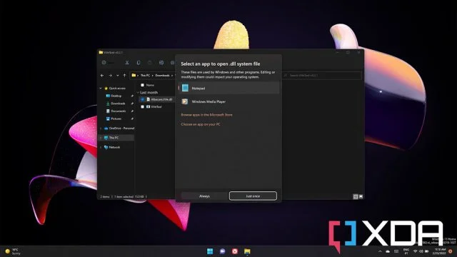 Windows 11은 파일을 열기위한 새로운 응용 프로그램 선택 도구를 받게됩니다.