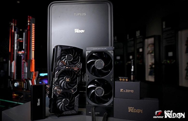 GeForce colorido GeForce RTX 3090 Kudan Video Card com um sistema de refrigeração híbrido custa US $ 4999