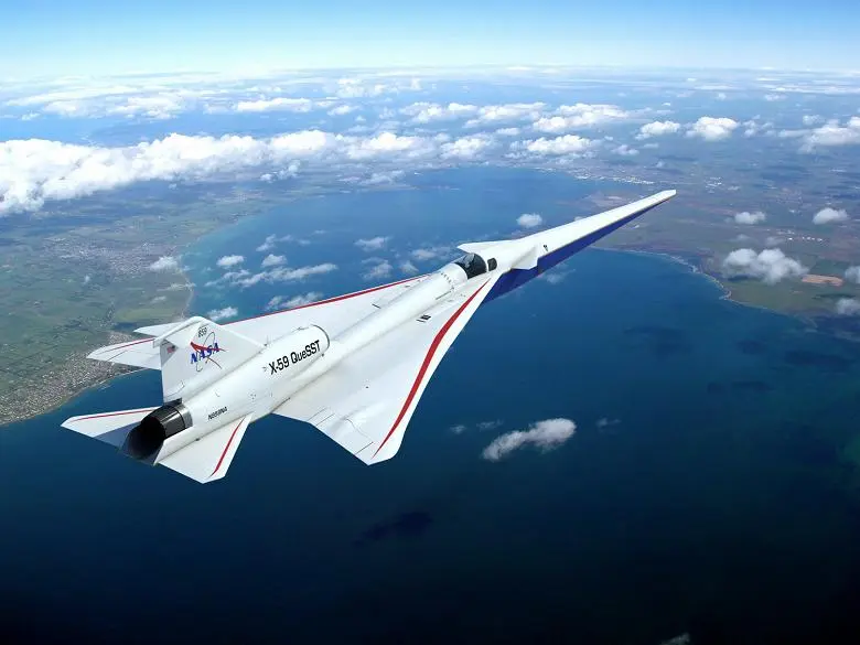Il quietto di aerei reattivi supersonici NASA X-59 è preparato per i test di volo