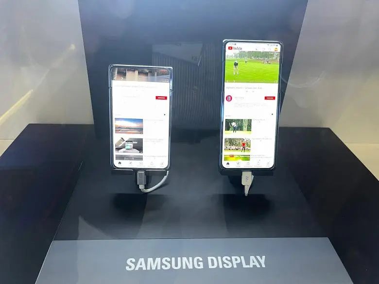 Samsung a montré un smartphone Samsung Galaxy Z fonctionne avec un écran coulissant