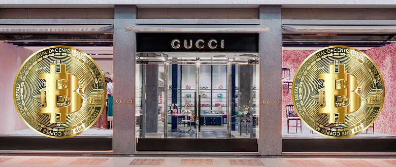 Gucci는 미국의 일부 매장에서 암호 화폐를 받아들이 기 시작합니다.