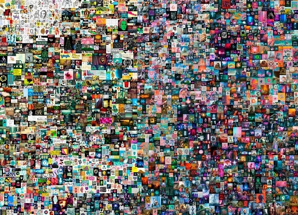 Die digitale Collage wurde für 69.346.250 US-Dollar verkauft. Es besteht aus 5000 Bildern