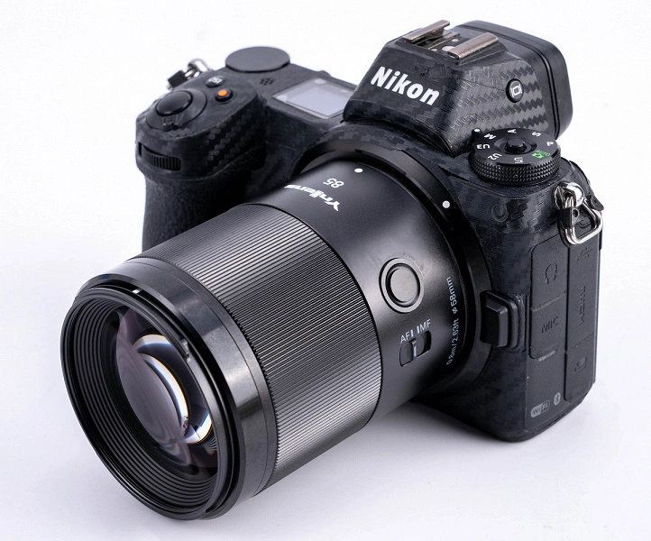 Lente Yongnuo YN85mm F1.8Z DF DF DSM projetado para Nikon Z Câmeras