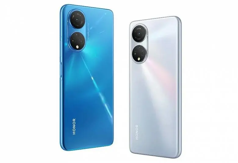 Honor X7 Smartphone com a câmera do estilo Huawei P50