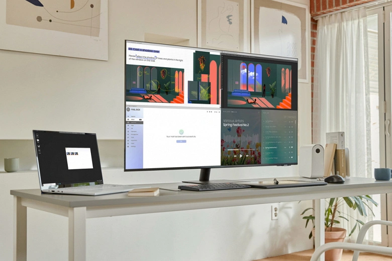 Samsung Smart Monitor Monitore linie aufgefüllter Modelle mit Bildschirmen von 24, 27 und 43 Zoll