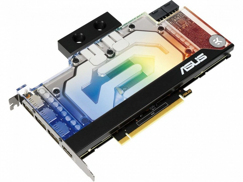 Asus ha mostrato GeForce RTX 3090 EK con waterblock integrato