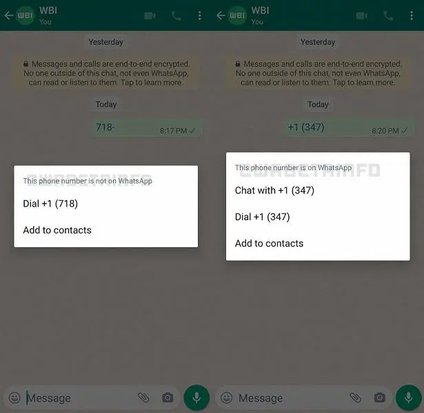 In Whatsapp semplificare la comunicazione con persone non familiari