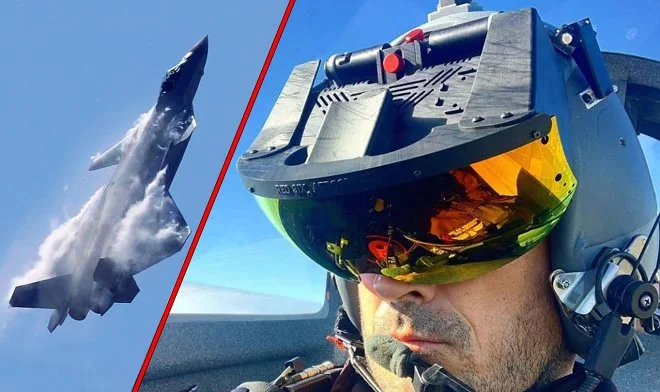 O piloto de caça lutou contra um inimigo virtual pela primeira vez
