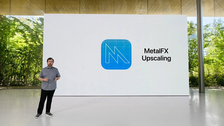Um análogo do NVIDIA DLSS e da AMD FSR Technology na Apple. O MetalFX Upscaling foi projetado para aumentar o cenário em jogos