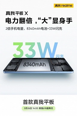 Tela de 11 polegadas com uma resolução de 2k, 8340 mAh e Snapdragon 870. Este será o Tablet Realme Pad X