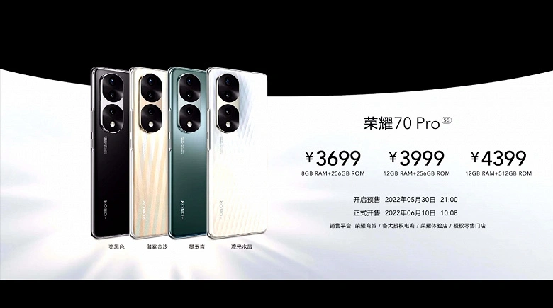최신 54MP Sony IMX800, SOC Dimensity 8000 및 Dimensity 9000, 100 와트. Camerophones Honor 70 Pro 및 Honor 70 Pro+