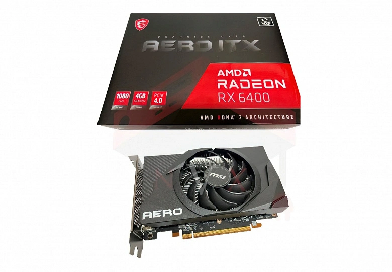 Un fan suffit. MSI Radeon RX 6400 Aero ITX a été allumé dans le réseau et il le vend déjà de 255 $