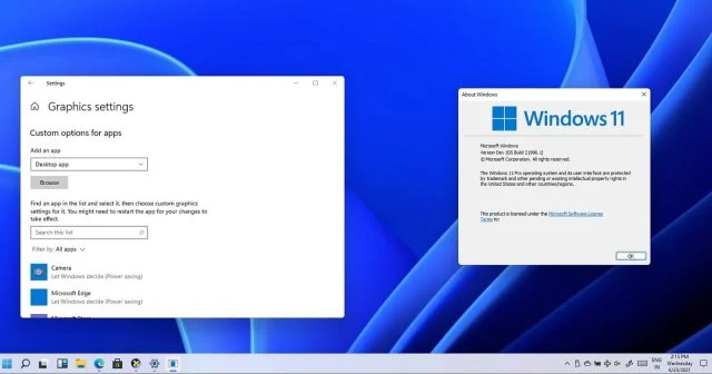 Windows 11 comprend la prise en charge de WDDM 3.0 (modèle de pilote d'affichage)