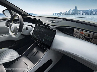 Avatr 11 Electric Car Interior -Changan, Catl 및 Huawei Cooperation Fruit의 출판 된 이미지