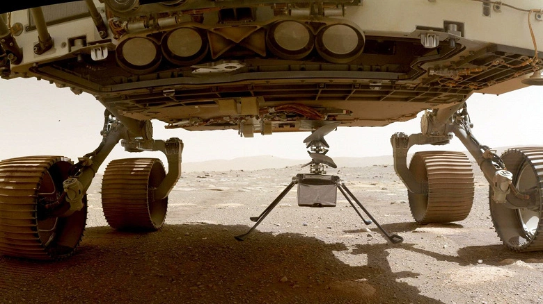 NASA postou um vídeo do voo de gravação ingenouti em Marte