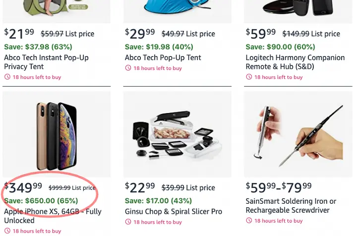 iPhone XS è sceso di prezzo di 650 dollari su Amazon per un giorno