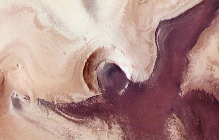 Mars Express descobre anjo perto do pólo sul de Marte