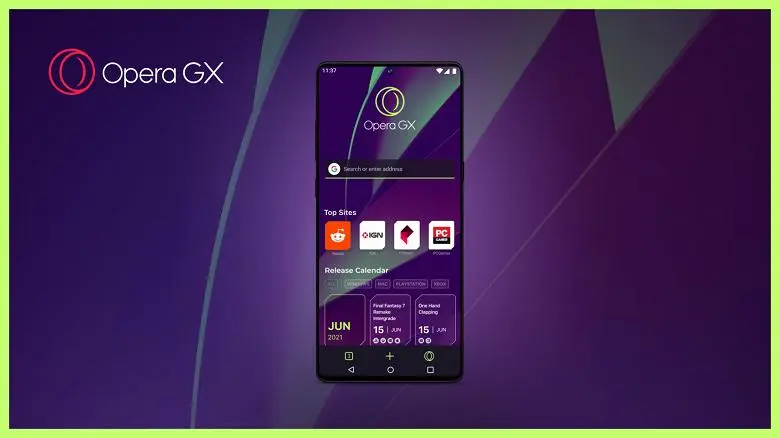 Il primo browser del mondo dei giocatori del mondo: operazione Opera GX con Blocker pubblicitario per gli smartphone iPhone e Android