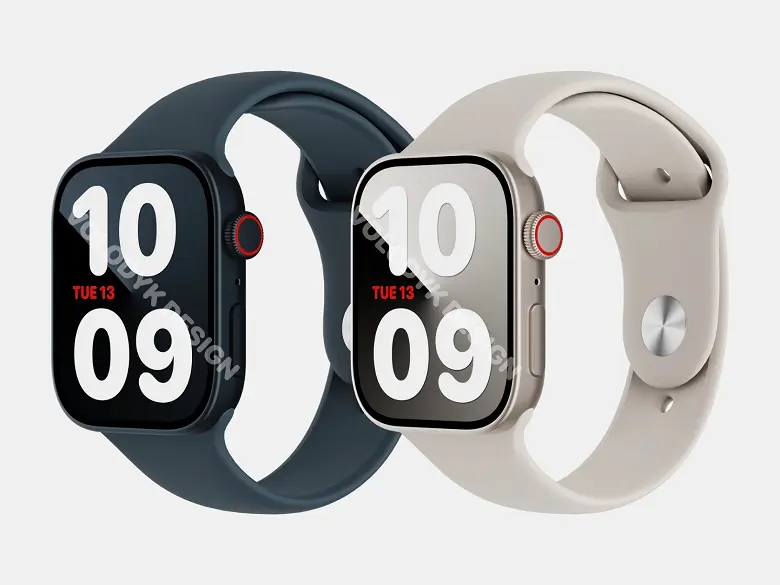 그들은 iPhone : Apple Watch Series 8과 더 유사합니다. 고품질 이미지의 모든면에 표시됩니다.