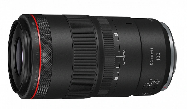 Especificações da lente Canon RF 100mm F2.8L Macro IS USM