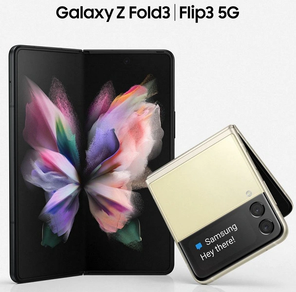 Samsung Galaxy Z Dobra 3 e Galaxy Z Flip 3 Flip 3 parecem 3 e Galaxy Z Flip 3. Fonte confiável publicou renderizadores de smartphones de alta qualidade