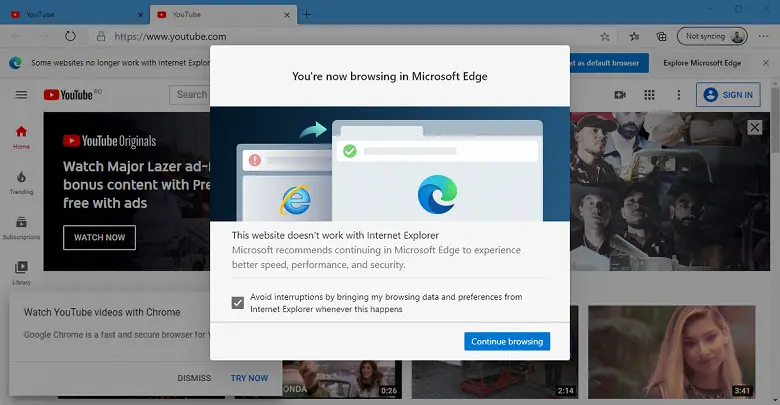 Microsoft rilascia la versione stabile di Edge 87