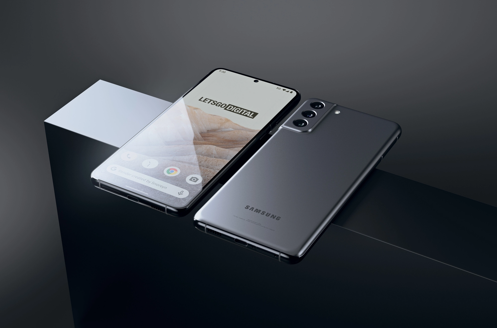 Samsung Galaxy S21 Fe 5G em toda a sua glória. Imagens de alta qualidade publicadas
