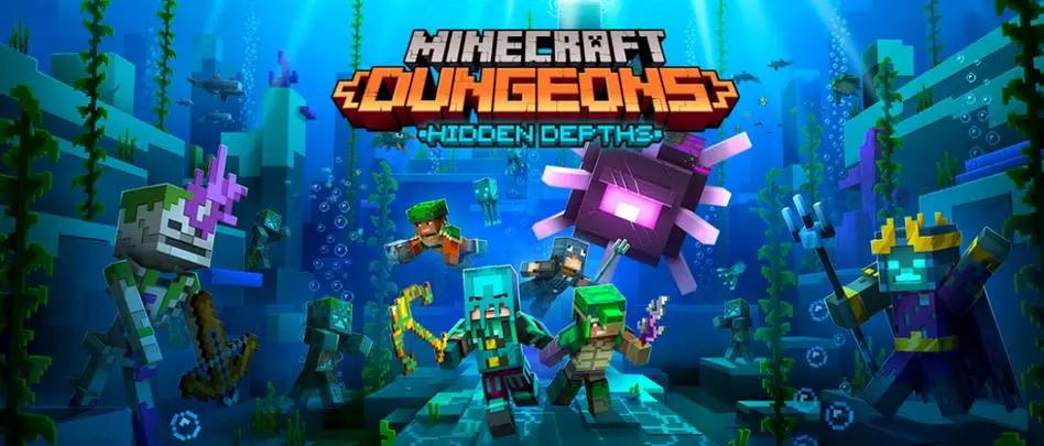 Unten - gab das Erscheinungsdatum des neuen DLC für Minecraft Dungeons bekannt