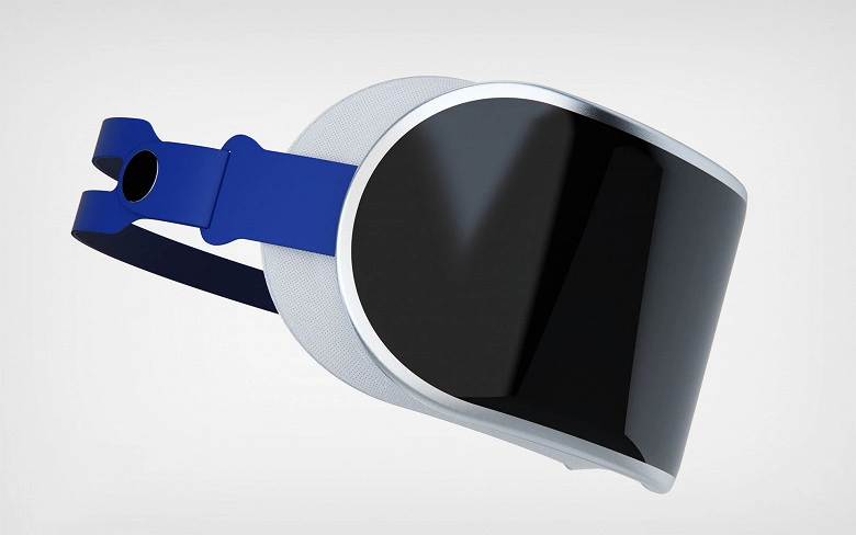 La vidéo est apparue avec un modèle de casque Apple VR créé sur la base de la documentation interne