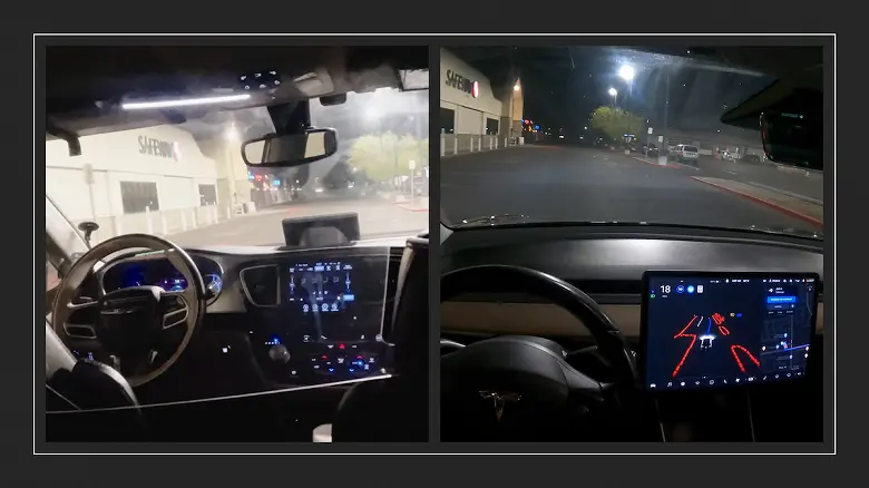 Vergleich von Tesla- und Waymo-Autopiloten im wirklichen Leben