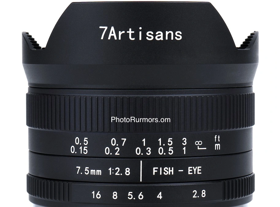 A lente 7artisans 7.5mm f / 2.8 II está à venda