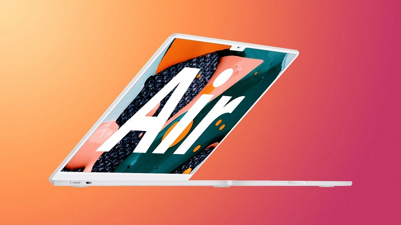 Nouveau design dans l'esprit de MacBook Pro, clavier blanc et Apple M1: Nouveau MacBook Air 2022