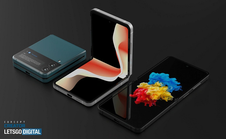 삼성 Galaxy Z Flip 3의 모든 영광. 고품질 클램 쉘 이미지 및 비디오