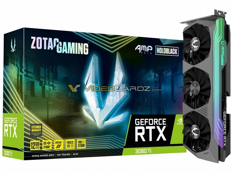 ZOTAC는 GeForce RTX 3080 Ti 및 RTX 3070 Ti의 속도 발표를 확인했습니다.