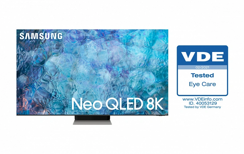 Samsung Neo QLED - Premier à recevoir la certification VDE Eye Care