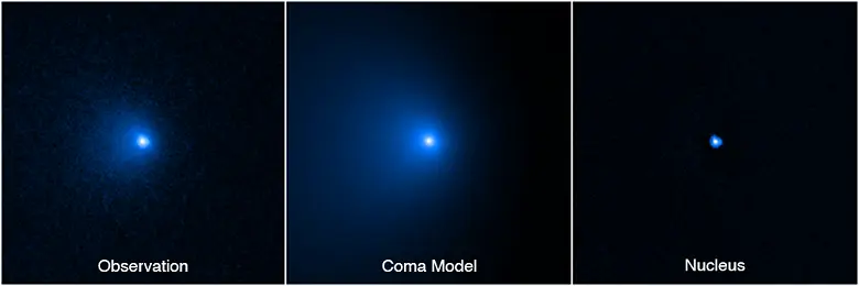 Hubble Telescopeは、彗星Bernardinelli  -  Bernsteinの巨大カーネルのサイズを決定するのに役立ちました