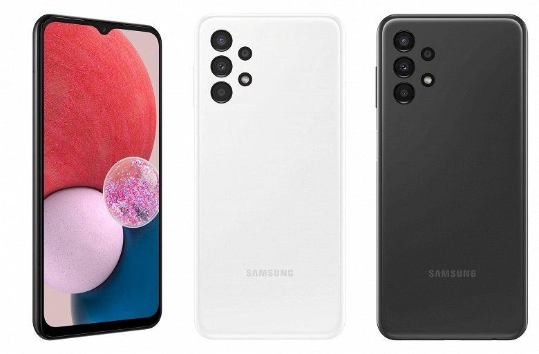 Le nouveau smartphone Samsung est présenté d'une série très populaire: Samsung Galaxy A13 4G n'a pas de haut-parleurs de caméra