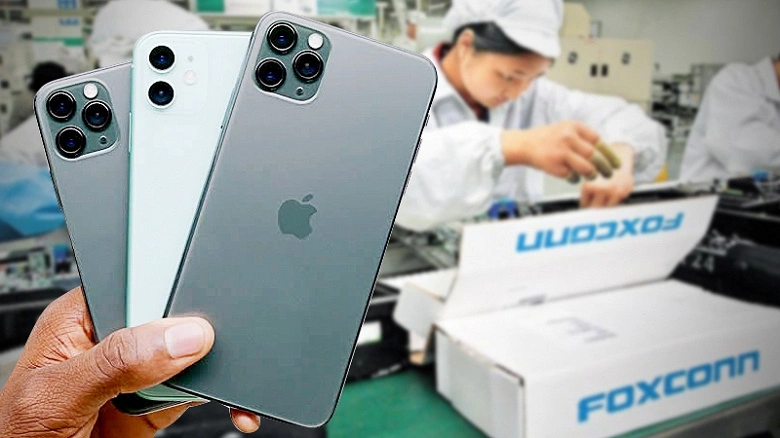Apples iPhone-Produktion und andere Apple-Ausrüstung, die in der Foxconn-Fabrik in Shenzhen wieder aufgenommen wurde