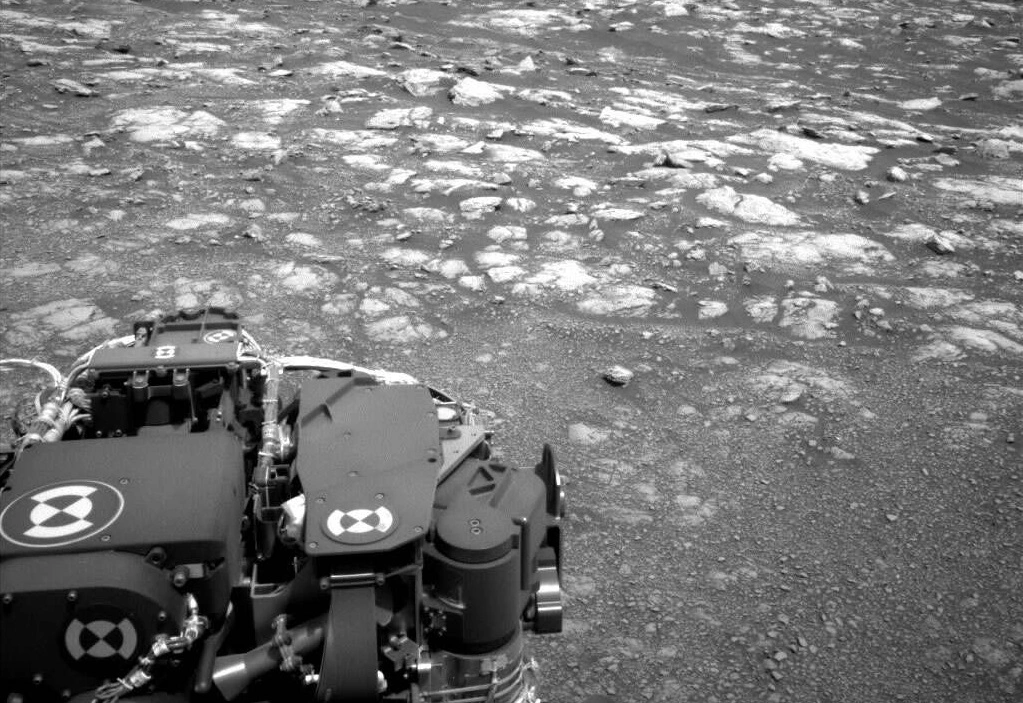 Mars, curiosité, 2972-2973: cône de décombres