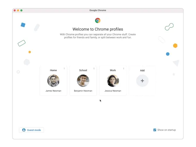 Mise à jour de Google Chrome: nouveaux profils avec des thèmes de couleurs et plus