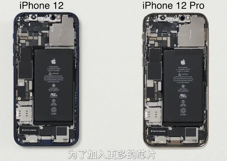Lo smontaggio rivela differenze minime tra iPhone 12 e 12 Pro