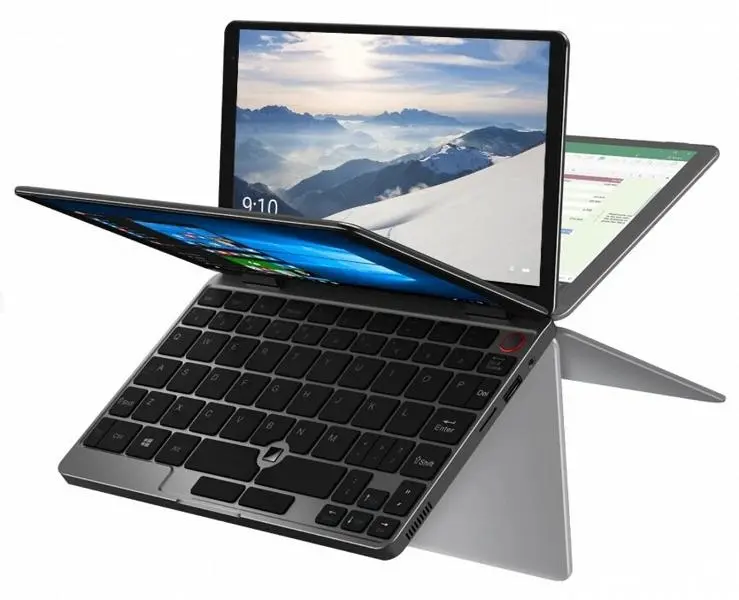 Der 8-Zoll-Chuwi-Minibok-Yoga-Transformator-Laptop ist für 330 Dollar präsentiert.