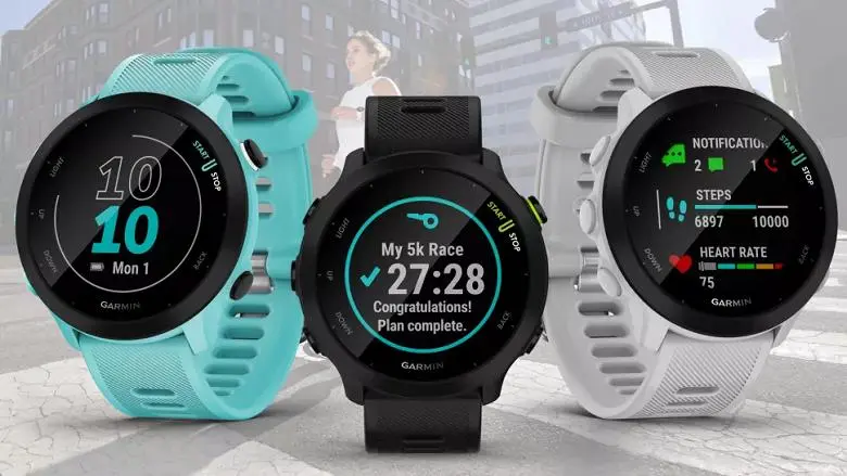 Garmin apresentou Forerunner 55 Running Relógio para iniciantes. Preço e características