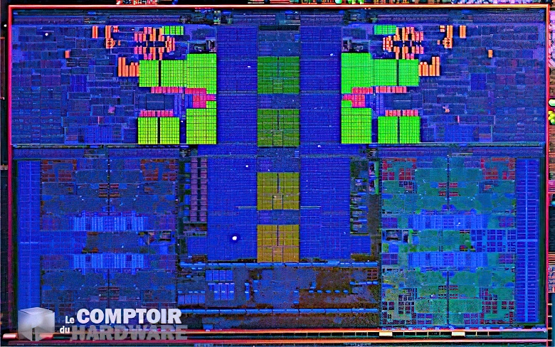 Future Intel Arma al microscopio. Una fotografia del cristallo del processore Meteor Lake è apparsa sulla rete