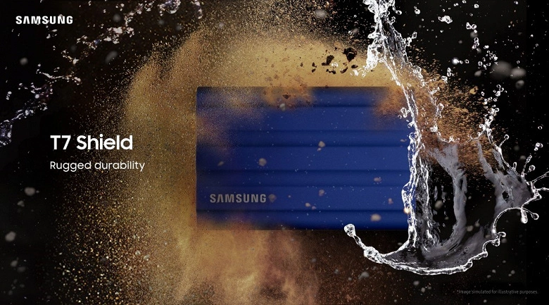 Samsung ha introdotto il suo SSD portatile più durevole. Model T7 Shield inizia a $ 160