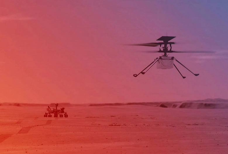 화성에서 Ingenuity 헬리콥터의 다섯 번째 비행