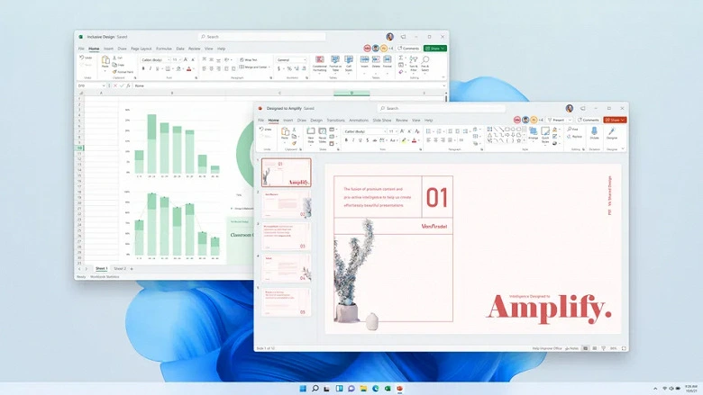 Microsoft Office ha ottenuto un nuovo design e versione a 64 bit per computer con Windows 11