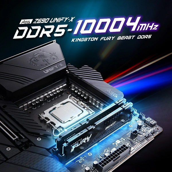 Incredibile accelerazione DDR5. La memoria è riuscita a disperdersi a una frequenza di oltre 10 GHz