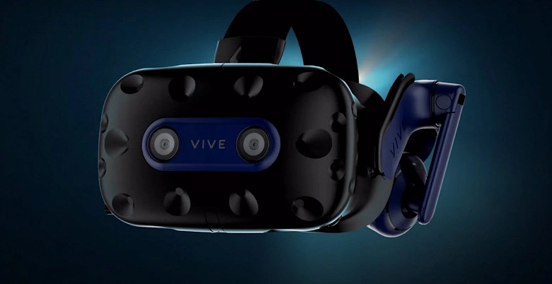 Die heftigen Headsets von 5K HTC-Virtual Reality werden dargestellt.