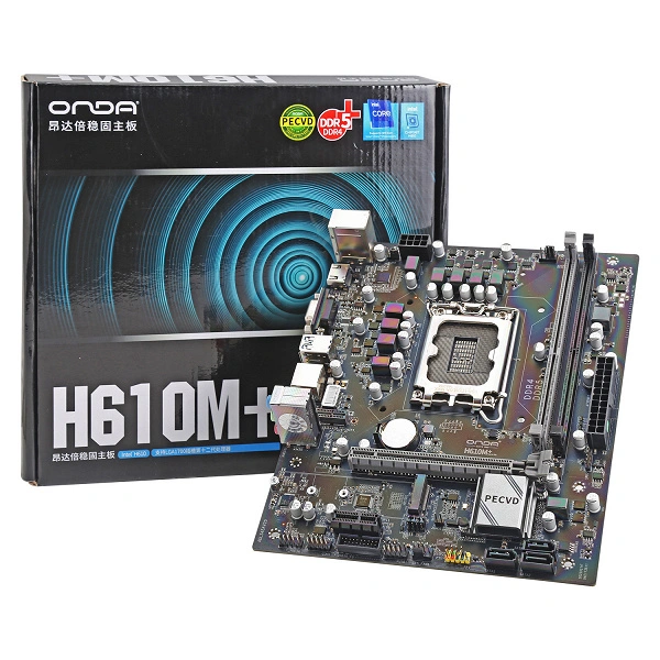 ONDA H610M + 시스템 보드는 DDR5 및 DDR4 메모리를 지원합니다.